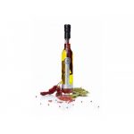 Chilli and bay leaf flavored olive oil